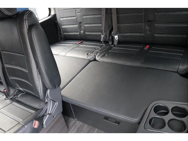 ハイエースワゴン ＧＬ　ロング　ＢＩＧ－ＸナビＥＴＣ２．０フリップダウンモニターＦＬＥＸインテリアパネルステアリングシートカバー床張り施工ＦＬＥＸ１７インチアルミナスカータイヤフロントスポイラーオーバーフェンダーＦＬＥＸテール（11枚目）