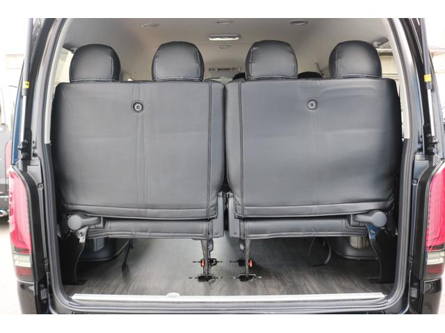 ハイエースワゴン ＧＬ　ロング　ＢＩＧ－ＸナビＥＴＣ２．０フリップダウンモニターＦＬＥＸインテリアパネルステアリングシートカバー床張り施工ＦＬＥＸ１７インチアルミナスカータイヤフロントスポイラーオーバーフェンダーＦＬＥＸテール（24枚目）