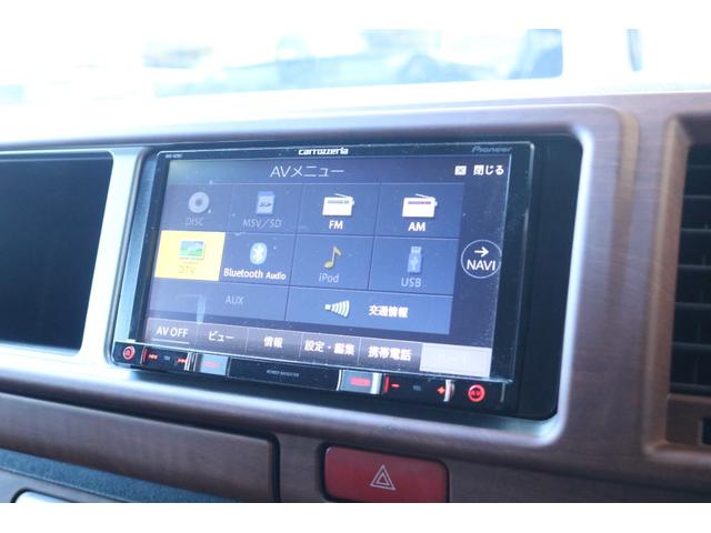 ハイエースワゴン GL Renocaコーストライン角目4灯メッキ部マッドブラック塗装FLEX16インチアルミTOYOタイヤFLEXLEDテールオーバーフェンダーカロッツェリアナビETCフリップダウンモニターシートカバー(13枚目)