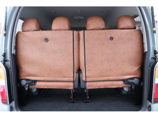 ハイエースワゴン GL Renocaコーストライン角目4灯メッキ部マッドブラック塗装FLEX16インチアルミTOYOタイヤFLEXLEDテールオーバーフェンダーカロッツェリアナビETCフリップダウンモニターシートカバー(27枚目)