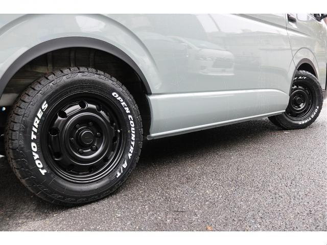 ハイエースワゴン GL Renocaコーストライン角目4灯メッキ部マッドブラック塗装FLEX16インチアルミTOYOタイヤFLEXLEDテールオーバーフェンダーカロッツェリアナビETCフリップダウンモニターシートカバー(48枚目)