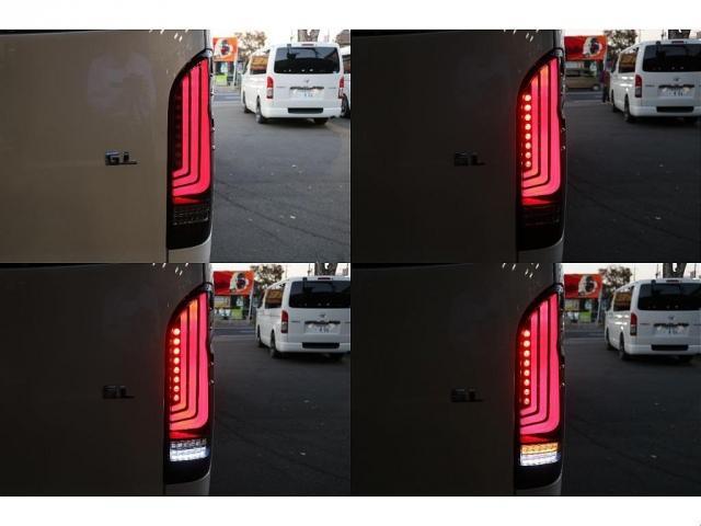 ハイエースワゴン ＧＬ　シートアレンジｎｅｃｒｏｓｓ床張り施工ＢＩＧ－ＸナビＥＴＣ２．０フリップダウンモニターシートカバーＴ－ＦｏｒｃｅスポイラーオーバーフェンダーＴＯＹＯタイヤＦＬＥＸ１６インチアルミＦＬＥＸＬＥＤテール（19枚目）