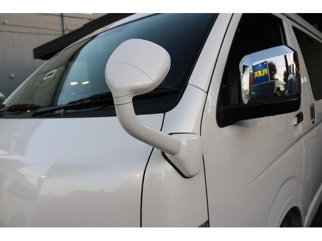 ハイエースワゴン ＧＬ　シートアレンジｎｅｃｒｏｓｓ床張り施工ＢＩＧ－ＸナビＥＴＣ２．０フリップダウンモニターシートカバーＴ－ＦｏｒｃｅスポイラーオーバーフェンダーＴＯＹＯタイヤＦＬＥＸ１６インチアルミＦＬＥＸＬＥＤテール（30枚目）