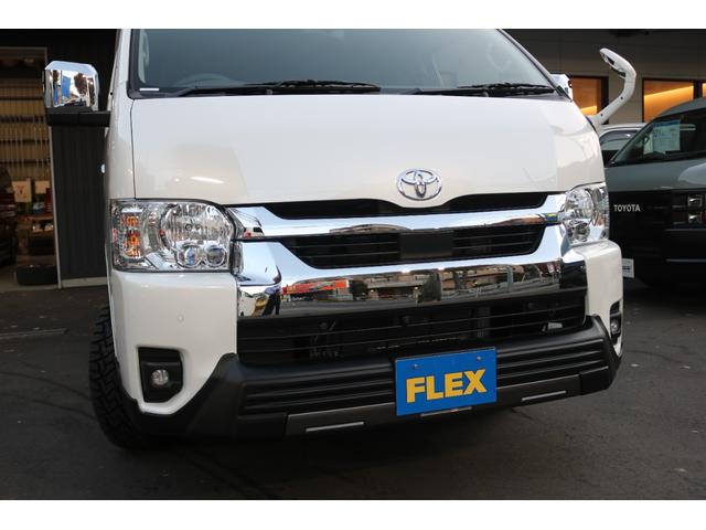 ハイエースワゴン ＧＬ　シートアレンジｎｅｃｒｏｓｓ床張り施工ＢＩＧ－ＸナビＥＴＣ２．０フリップダウンモニターシートカバーＴ－ＦｏｒｃｅスポイラーオーバーフェンダーＴＯＹＯタイヤＦＬＥＸ１６インチアルミＦＬＥＸＬＥＤテール（35枚目）