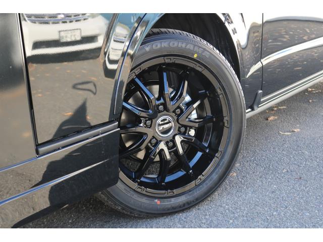 ハイエースバン スーパーＧＬ　ダークプライムＩＩ　アルパイン　ＢＩＧ－Ｘ１１インチナビメカレスＥＴＣ２．０ベッドキットＦＬＥＸボンネットフロントスポイラーオーバーフェンダーＬＥＤテールＦＬＥＸ１８インチアルミヨコハマタイヤメッキ部ブラック塗装（35枚目）