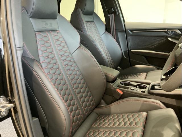 RS3スポーツバック ベースグレード 4WD メモリーナビ ETC 衝突被害軽減ブレーキ アダプティブクルーズコントロール レーンキープアシスト パーキングアシスト 障害物センサー バックカメラ 本革シート シートヒーター アルミホイール(18枚目)