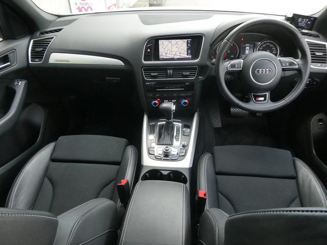 Ｑ５ ２．０ＴＦＳＩクワトロ　禁煙　４ＷＤ　スマートキー　Ｓ記録４枚　アイスト　ハーフレザー　パワーシート　ＢＴ　地デジ　純正１９ＡＷ　ＢＳカメ　ＦＲソナー　電動トランク　パドル　ヒルアシスト　ＨＩＤ　ルーフレール　社外レーダー（26枚目）