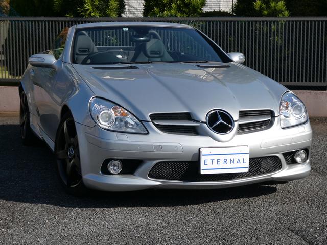 SLK SLK350 AMGスポーツエディション 電動オープン 禁煙 S記録10枚 48224km時ATオイル デフオイル交換歴 取説 整備手帳 スペアキー 黒革 シートヒーター エアスカーフ 純正18インチAW パドル 前後ソナー HID ETC(3枚目)