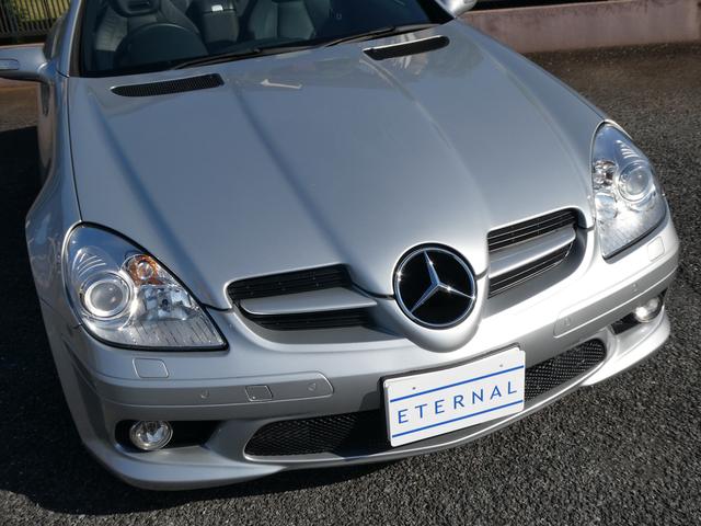 SLK SLK350 AMGスポーツエディション 電動オープン 禁煙 S記録10枚 48224km時ATオイル デフオイル交換歴 取説 整備手帳 スペアキー 黒革 シートヒーター エアスカーフ 純正18インチAW パドル 前後ソナー HID ETC(4枚目)
