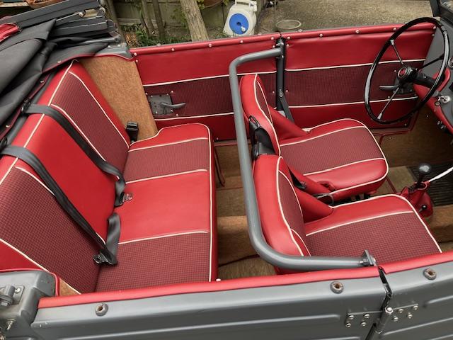 イギリスその他 　インターメカニカＩＭ－ＴＹＰ８２　キューベルワーゲン　１６００ｃｃ　ＶＷエンジン空冷　内装、幌（モヘア）レストア済みＭ／Ｔ．トノカバー　ディーラー車　インターメカニカ社生産１号車（32枚目）