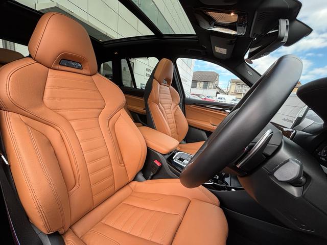 X3 M40d 認定中古車 茶革 サンルーフ ワンオーナー 禁煙車 Mレッドブレーキ(11枚目)