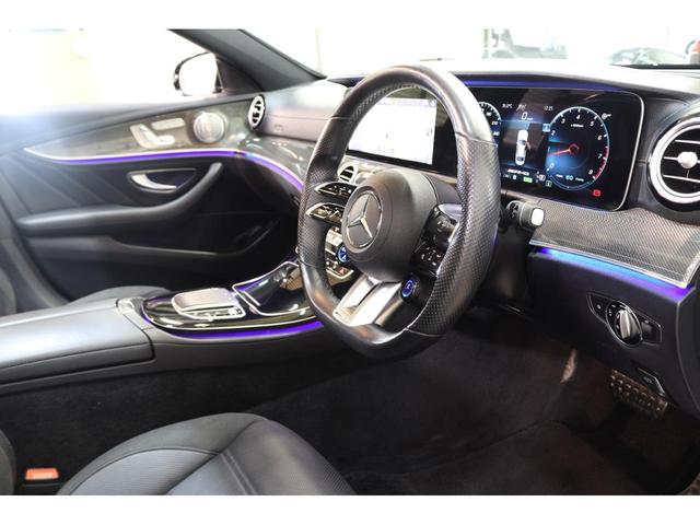 Ｅクラス Ｅ５３　４マチック＋　ＥＸＣ＆ＲＳＰ　ＩＳＧ　後期型　ＩＳＧ搭載　黒本革＆ベンチレータ　パノＳＲ　ＨＵＤ　ＭＢＵＸナビＴＶ　スマホ連携　ブルメスター　自動Ｒゲート　ＡＭＧエアロ＆２０ＡＷ　ＡＭＧライドＣ＋エアサス　２年保証（8枚目）