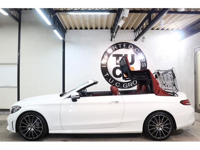 Ｃクラス Ｃ１８０カブリオレスポーツレザエクスクルシブパッケジ　レザーＥＸＣ＆ＲＳＰ　後期　ＭＥコネ　赤本革＆エアスカーフ　赤幌　ＨＵＤ　ナビＴＶ　スマホ連携　Ｂカメラ　ＰＴＳ　ＤＳＲＣ　ＡＭＧエアロ／１９ＡＷ　ダイナミックＳ　エアバランスＰＫＧ　９ＡＴ　２年保証（37枚目）