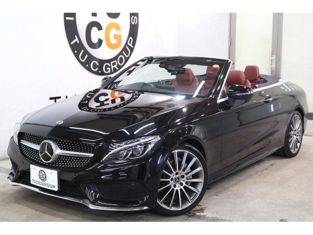 Cクラス C180カブリオレスポーツ レザEXC/RSP 1オ-ナ 赤本革&Sヒータ&エアスカ-フ 赤幌 HUD ナビTV BT音楽 Bカメラ PTS DSRC AMGエアロ/19AW ダイナミックS LEDヘッドライト 9AT 2年保証(12枚目)