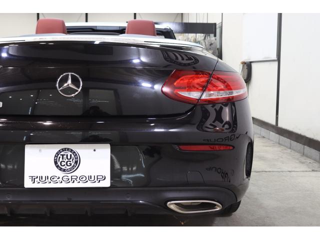 Cクラス C180カブリオレスポーツ レザEXC/RSP 1オ-ナ 赤本革&Sヒータ&エアスカ-フ 赤幌 HUD ナビTV BT音楽 Bカメラ PTS DSRC AMGエアロ/19AW ダイナミックS LEDヘッドライト 9AT 2年保証(17枚目)