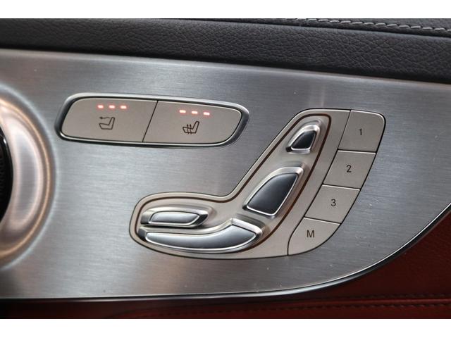 Cクラス C180カブリオレスポーツ レザEXC/RSP 1オ-ナ 赤本革&Sヒータ&エアスカ-フ 赤幌 HUD ナビTV BT音楽 Bカメラ PTS DSRC AMGエアロ/19AW ダイナミックS LEDヘッドライト 9AT 2年保証(32枚目)