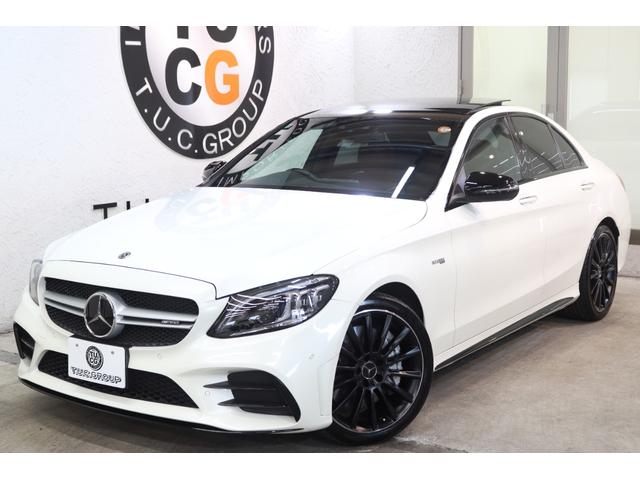 Cクラス C43 4マチック RSP 後期型 MEコネ 赤本革 パノSR HUD 純ナビTV スマホ連携 ブルメスター Bカメラ PTS DSRC ハンズフリA エアバランスP AMGエアロ&19AW AMGライドCサス 2年保証(12枚目)