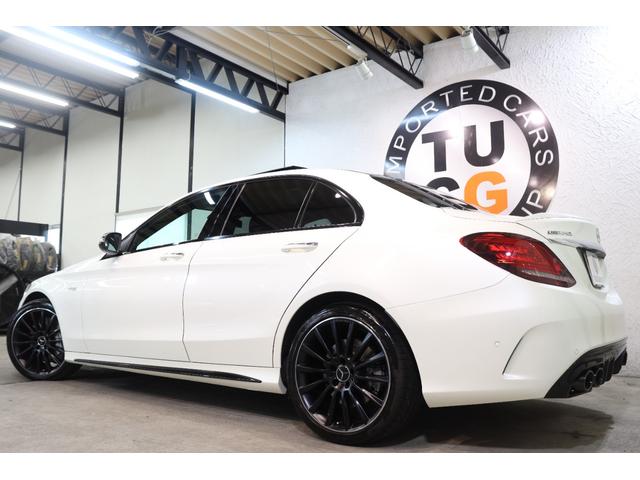 Cクラス C43 4マチック RSP 後期型 MEコネ 赤本革 パノSR HUD 純ナビTV スマホ連携 ブルメスター Bカメラ PTS DSRC ハンズフリA エアバランスP AMGエアロ&19AW AMGライドCサス 2年保証(14枚目)