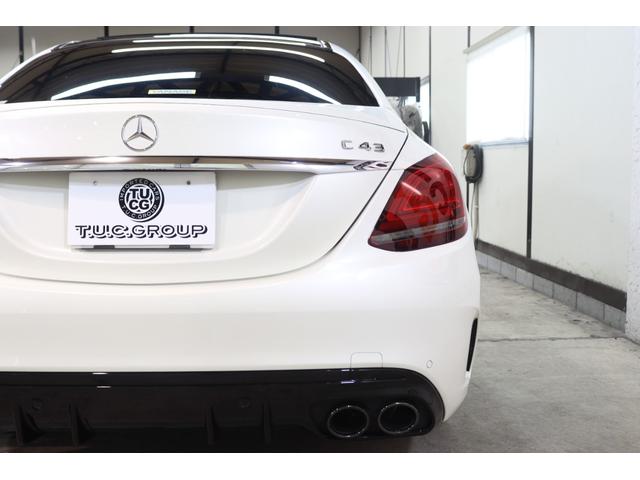 Cクラス C43 4マチック RSP 後期型 MEコネ 赤本革 パノSR HUD 純ナビTV スマホ連携 ブルメスター Bカメラ PTS DSRC ハンズフリA エアバランスP AMGエアロ&19AW AMGライドCサス 2年保証(16枚目)