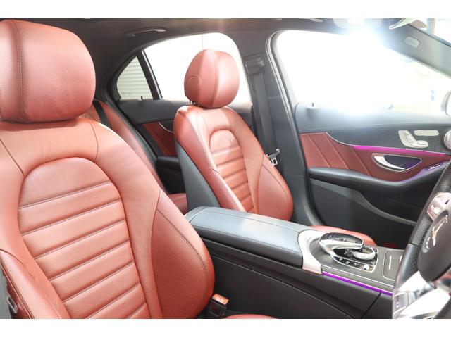 Cクラス C43 4マチック RSP 後期型 MEコネ 赤本革 パノSR HUD 純ナビTV スマホ連携 ブルメスター Bカメラ PTS DSRC ハンズフリA エアバランスP AMGエアロ&19AW AMGライドCサス 2年保証(27枚目)