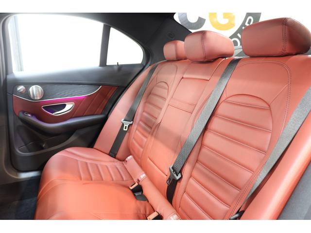 Cクラス C43 4マチック RSP 後期型 MEコネ 赤本革 パノSR HUD 純ナビTV スマホ連携 ブルメスター Bカメラ PTS DSRC ハンズフリA エアバランスP AMGエアロ&19AW AMGライドCサス 2年保証(30枚目)