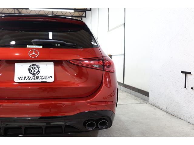 Cクラスステーションワゴン C43 4マチック RSP BSG搭載 赤/黒本革 ベンチレーター パノSR HUD MBUX/ARナビTV スマホ連携 ブルメスタ 360カメラ PTS 自動Rゲート AMGエアロ&19AW Rアクスルステア 2年保証(16枚目)