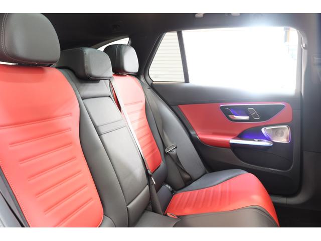 Cクラスステーションワゴン C43 4マチック RSP BSG搭載 赤/黒本革 ベンチレーター パノSR HUD MBUX/ARナビTV スマホ連携 ブルメスタ 360カメラ PTS 自動Rゲート AMGエアロ&19AW Rアクスルステア 2年保証(28枚目)