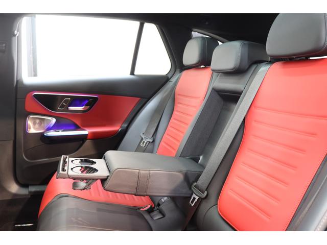 Cクラスステーションワゴン C43 4マチック RSP BSG搭載 赤/黒本革 ベンチレーター パノSR HUD MBUX/ARナビTV スマホ連携 ブルメスタ 360カメラ PTS 自動Rゲート AMGエアロ&19AW Rアクスルステア 2年保証(31枚目)