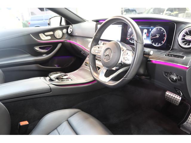 Eクラス E200 クーペ スポーツ AMGスタイリング&RSP 中期型 黒本革&シートヒーター HUD ナビTV スマホ連携 BT音楽 360カメラ PTS DSRC LEDーH/L エアバランスPKG AMGエアロ&19AW 2年保証(13枚目)