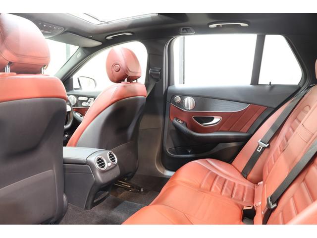 Cクラスステーションワゴン C200ステーションワゴンアバンギャルドAMGライン レザーEXC&レーダーSP 後期型 赤本革&Sヒーター HUD ナビTV BT音楽 Bカメラ PTS AMGエアロ&18AW AMGスポーツステア LEDライト 自動Rゲート エアサス 2年保証付(5枚目)
