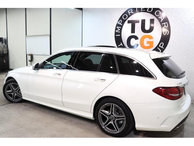 Cクラスステーションワゴン C200ステーションワゴンアバンギャルドAMGライン レザーEXC&レーダーSP 後期型 赤本革&Sヒーター HUD ナビTV BT音楽 Bカメラ PTS AMGエアロ&18AW AMGスポーツステア LEDライト 自動Rゲート エアサス 2年保証付(14枚目)