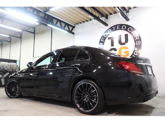 Cクラス C43 4マチック RSP 後期型 MEコネ 黒本革 パノSR HUD 純ナビTV スマホ連携 ブルメスター Bカメラ PTS DSRC エアバランスP AMGエアロ&19AW AMGライドCサス 9AT 2年保証付(4枚目)