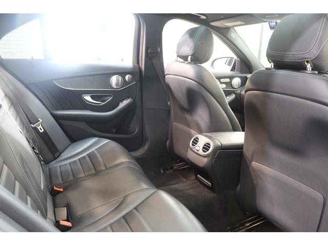 Cクラス C43 4マチック RSP 後期型 MEコネ 黒本革 パノSR HUD 純ナビTV スマホ連携 ブルメスター Bカメラ PTS DSRC エアバランスP AMGエアロ&19AW AMGライドCサス 9AT 2年保証付(15枚目)