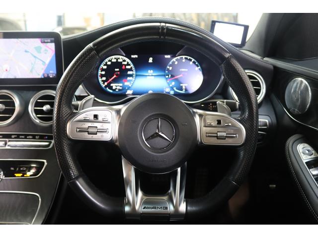 Cクラス C43 4マチック RSP 後期型 MEコネ 黒本革 パノSR HUD 純ナビTV スマホ連携 ブルメスター Bカメラ PTS DSRC エアバランスP AMGエアロ&19AW AMGライドCサス 9AT 2年保証付(26枚目)