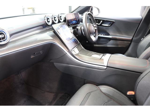 Ｃクラスステーションワゴン Ｃ４３　４マチック　ＲＳＰ　ＢＳＧ搭載　１オーナ　黒本革＆ベンチレーター　パノラマＳＲ　ＨＵＤ　ＭＢＵＸ／ＡＲナビＴＶ　スマホ連携　ブルメスター　３６０カメラ　ＰＴＳ　ＡＭＧエアロ＆１９ＡＷ　Ｒアクスルステア　２年保証付（3枚目）