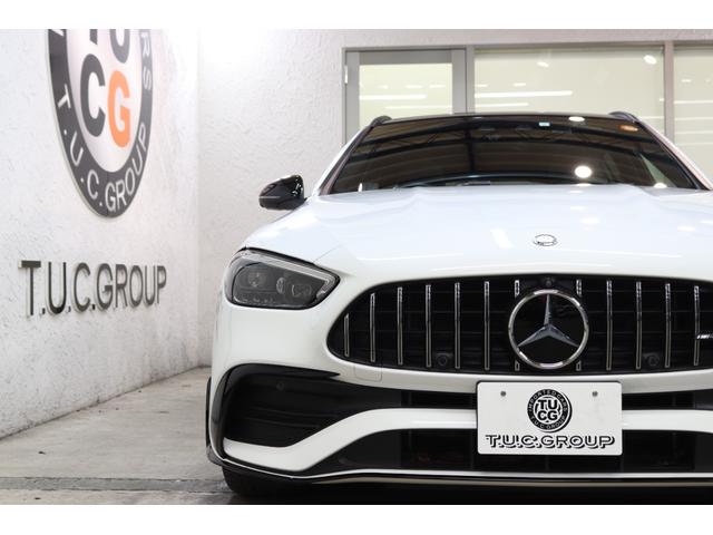 Ｃクラスステーションワゴン Ｃ４３　４マチック　ＲＳＰ　ＢＳＧ搭載　１オーナ　黒本革＆ベンチレーター　パノラマＳＲ　ＨＵＤ　ＭＢＵＸ／ＡＲナビＴＶ　スマホ連携　ブルメスター　３６０カメラ　ＰＴＳ　ＡＭＧエアロ＆１９ＡＷ　Ｒアクスルステア　２年保証付（6枚目）