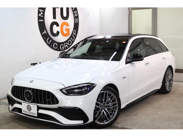 Ｃクラスステーションワゴン Ｃ４３　４マチック　ＲＳＰ　ＢＳＧ搭載　１オーナ　黒本革＆ベンチレーター　パノラマＳＲ　ＨＵＤ　ＭＢＵＸ／ＡＲナビＴＶ　スマホ連携　ブルメスター　３６０カメラ　ＰＴＳ　ＡＭＧエアロ＆１９ＡＷ　Ｒアクスルステア　２年保証付（12枚目）