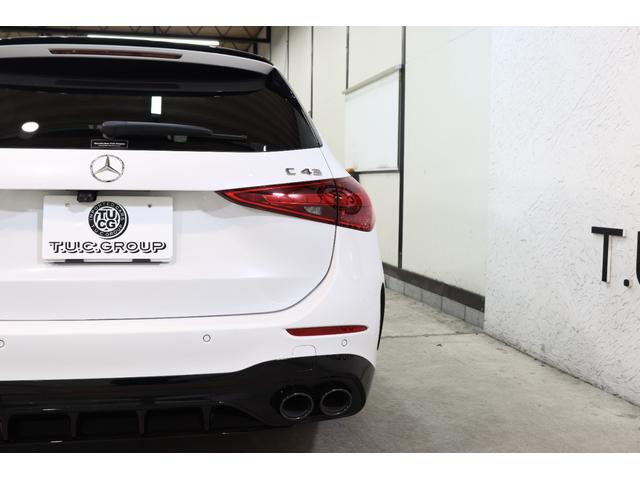 Ｃクラスステーションワゴン Ｃ４３　４マチック　ＲＳＰ　ＢＳＧ搭載　１オーナ　黒本革＆ベンチレーター　パノラマＳＲ　ＨＵＤ　ＭＢＵＸ／ＡＲナビＴＶ　スマホ連携　ブルメスター　３６０カメラ　ＰＴＳ　ＡＭＧエアロ＆１９ＡＷ　Ｒアクスルステア　２年保証付（16枚目）