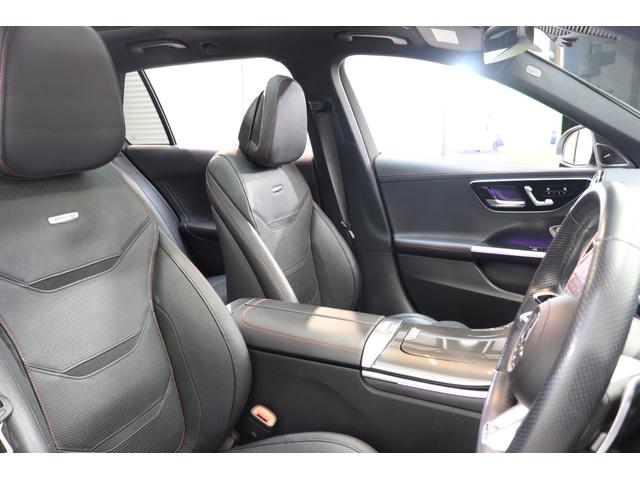 Ｃクラスステーションワゴン Ｃ４３　４マチック　ＲＳＰ　ＢＳＧ搭載　１オーナ　黒本革＆ベンチレーター　パノラマＳＲ　ＨＵＤ　ＭＢＵＸ／ＡＲナビＴＶ　スマホ連携　ブルメスター　３６０カメラ　ＰＴＳ　ＡＭＧエアロ＆１９ＡＷ　Ｒアクスルステア　２年保証付（27枚目）