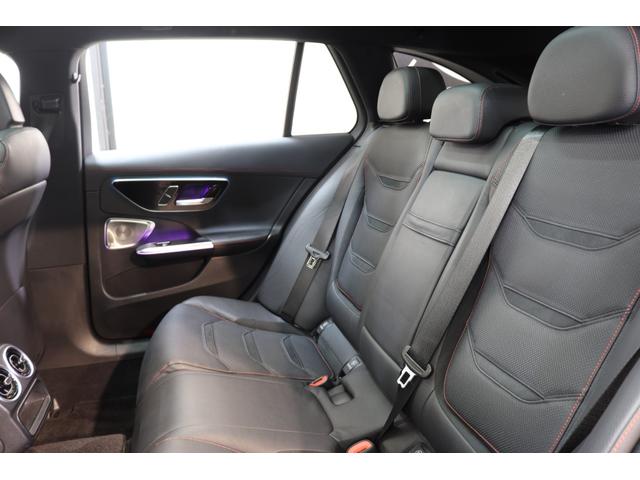 Ｃクラスステーションワゴン Ｃ４３　４マチック　ＲＳＰ　ＢＳＧ搭載　１オーナ　黒本革＆ベンチレーター　パノラマＳＲ　ＨＵＤ　ＭＢＵＸ／ＡＲナビＴＶ　スマホ連携　ブルメスター　３６０カメラ　ＰＴＳ　ＡＭＧエアロ＆１９ＡＷ　Ｒアクスルステア　２年保証付（30枚目）