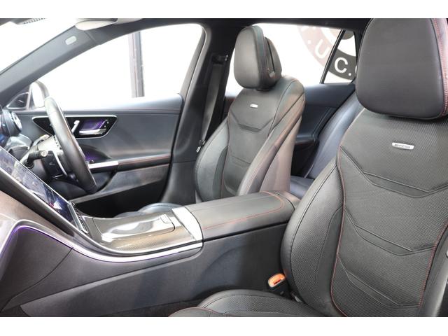 Ｃクラスステーションワゴン Ｃ４３　４マチック　ＲＳＰ　ＢＳＧ搭載　１オーナ　黒本革＆ベンチレーター　パノラマＳＲ　ＨＵＤ　ＭＢＵＸ／ＡＲナビＴＶ　スマホ連携　ブルメスター　３６０カメラ　ＰＴＳ　ＡＭＧエアロ＆１９ＡＷ　Ｒアクスルステア　２年保証付（32枚目）