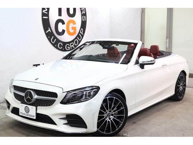 Ｃクラス Ｃ１８０カブリオレスポーツ　レザーＥＸＣ＆ＲＳＰ　１オーナー　後期型　ＭＥコネ　赤本革＆エアスカーフ　黒幌　ＨＵＤ　ナビＴＶ　スマホ連携　Ｂカメラ　ＰＴＳ　ＤＳＲＣ　ＡＭＧエアロ／１９ＡＷ　エアバランスＰＫＧ　９ＡＴ　２年保証付（12枚目）