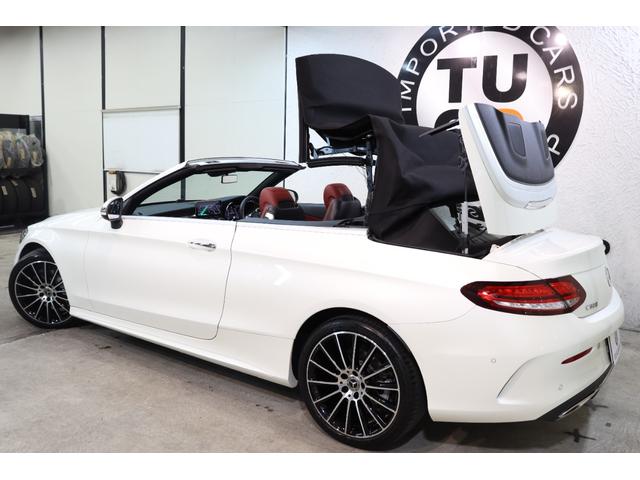 Ｃクラス Ｃ１８０カブリオレスポーツ　レザーＥＸＣ＆ＲＳＰ　１オーナー　後期型　ＭＥコネ　赤本革＆エアスカーフ　黒幌　ＨＵＤ　ナビＴＶ　スマホ連携　Ｂカメラ　ＰＴＳ　ＤＳＲＣ　ＡＭＧエアロ／１９ＡＷ　エアバランスＰＫＧ　９ＡＴ　２年保証付（15枚目）