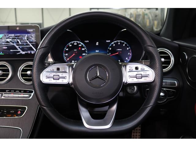 Ｃクラス Ｃ１８０カブリオレスポーツ　レザーＥＸＣ＆ＲＳＰ　１オーナー　後期型　ＭＥコネ　赤本革＆エアスカーフ　黒幌　ＨＵＤ　ナビＴＶ　スマホ連携　Ｂカメラ　ＰＴＳ　ＤＳＲＣ　ＡＭＧエアロ／１９ＡＷ　エアバランスＰＫＧ　９ＡＴ　２年保証付（24枚目）