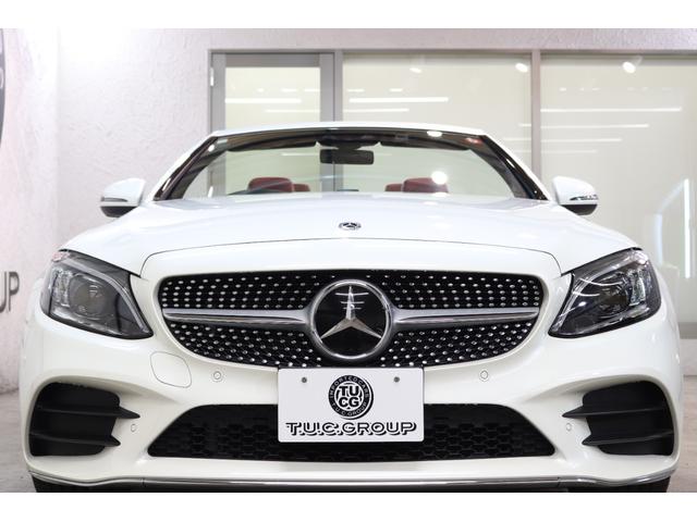 Ｃクラス Ｃ１８０カブリオレスポーツ　レザーＥＸＣ＆ＲＳＰ　１オーナー　後期型　ＭＥコネ　赤本革＆エアスカーフ　黒幌　ＨＵＤ　ナビＴＶ　スマホ連携　Ｂカメラ　ＰＴＳ　ＤＳＲＣ　ＡＭＧエアロ／１９ＡＷ　エアバランスＰＫＧ　９ＡＴ　２年保証付（35枚目）