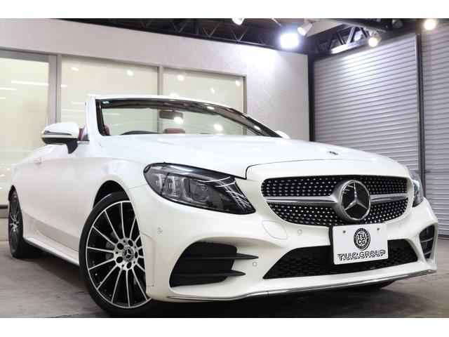 Ｃクラス Ｃ１８０カブリオレスポーツ　レザーＥＸＣ＆ＲＳＰ　１オーナー　後期型　ＭＥコネ　赤本革＆エアスカーフ　黒幌　ＨＵＤ　ナビＴＶ　スマホ連携　Ｂカメラ　ＰＴＳ　ＤＳＲＣ　ＡＭＧエアロ／１９ＡＷ　エアバランスＰＫＧ　９ＡＴ　２年保証付（40枚目）