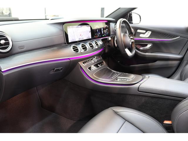 Ｅクラスステーションワゴン Ｅ２００　ステーションワゴン　スポーツ　ＡＭＧラインインテリア＆ＥＸＣ＆ＲＳＰ　後期型　ＢＳＧ搭載　黒本革　パノラマＳＲ　ＭＥコネ　ＭＢＵＸ　ナビＴＶ　スマホ連携　３６０カメラ　ＰＴＳ　エアバランス　ＡＭＧエアロ＆１９ＡＷ　９ＡＴ　２年保証（3枚目）