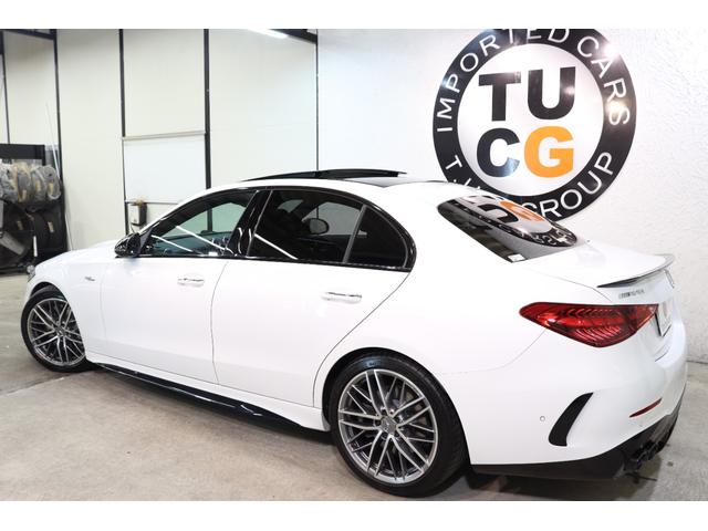 Cクラス C43 4マチック AMGナイト&RSP MEコネ 黒本革&ベンチレーター パノSR HUD MBUX/ARナビTV スマホ連携 ブルメスタ 360カメラ 自動トランク AMGエアロ&19AW Rアクスルステア 2年保証(14枚目)