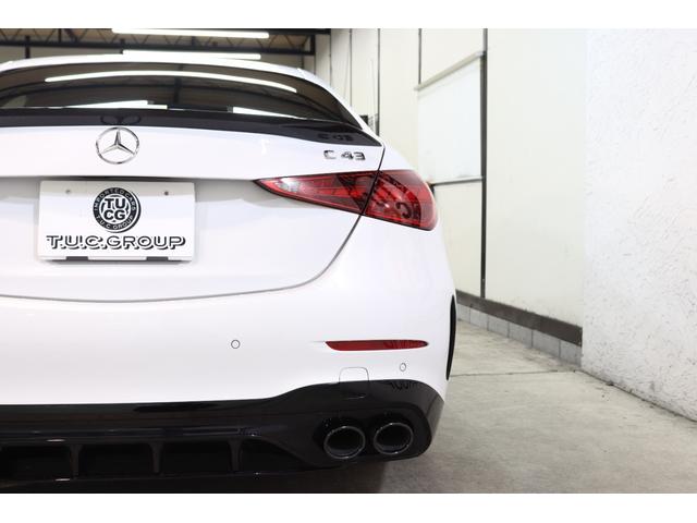 Cクラス C43 4マチック AMGナイト&RSP MEコネ 黒本革&ベンチレーター パノSR HUD MBUX/ARナビTV スマホ連携 ブルメスタ 360カメラ 自動トランク AMGエアロ&19AW Rアクスルステア 2年保証(16枚目)