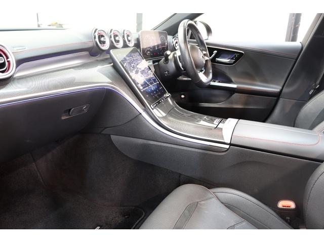 Cクラスステーションワゴン C43 4マチック AMGナイト&RSP BSG 現行 黒本革&ベンチレーター パノラマSR HUD MBUX/ARナビTV スマホ連携 ブルメスター 360カメラ AMGエアロ&19AW Rアクスルステア 2年保証付(3枚目)